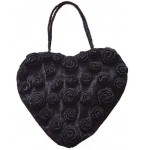 Tas Black Heart and Roses
